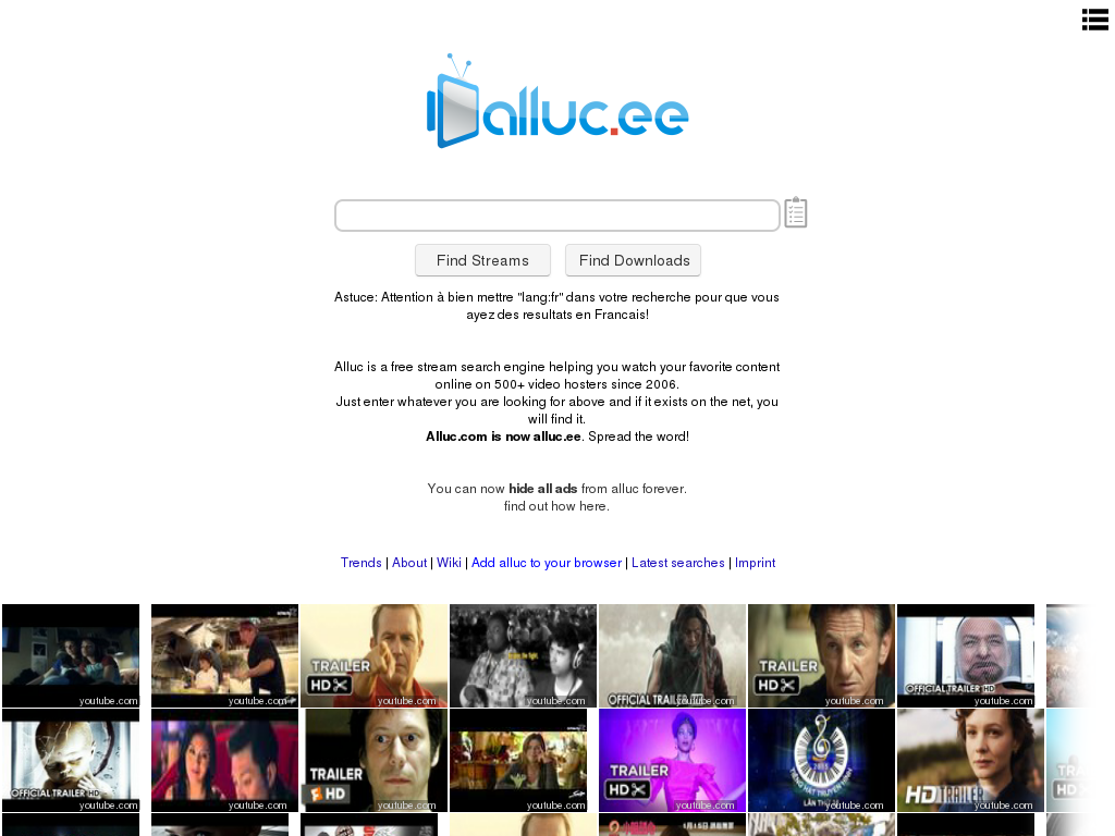 Alluc screenshot