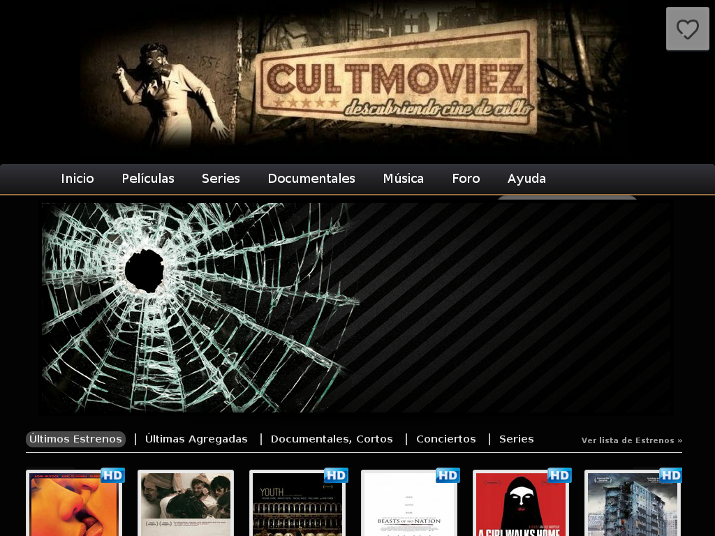 Cultmoviez screenshot