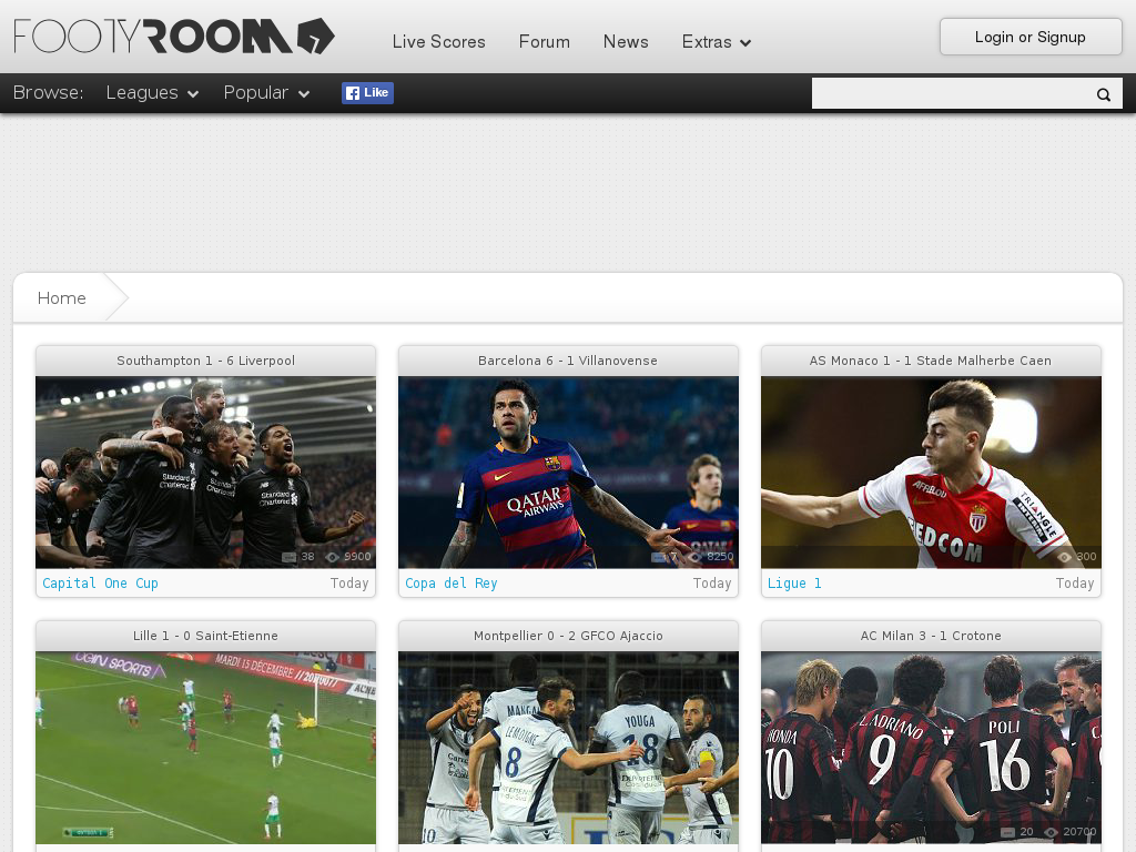 Footyroom screenshot