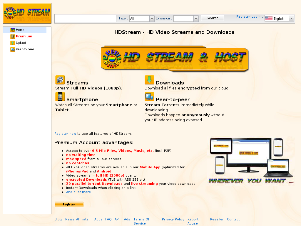 Hdstream screenshot