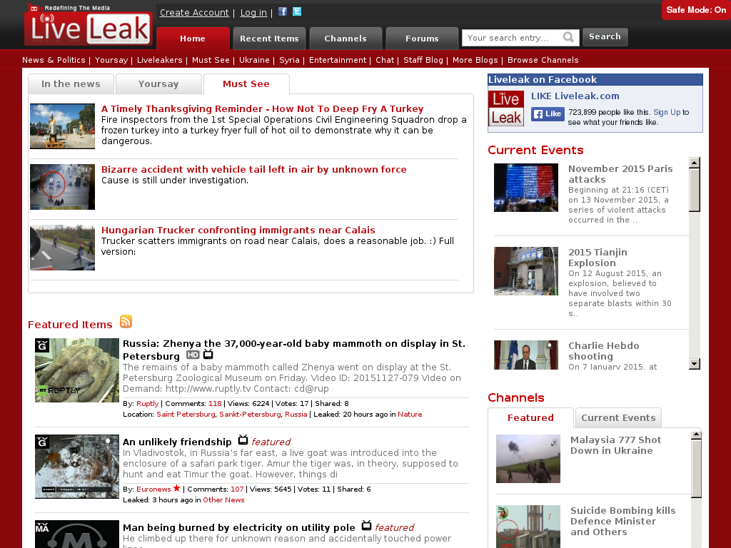 Liveleak screenshot