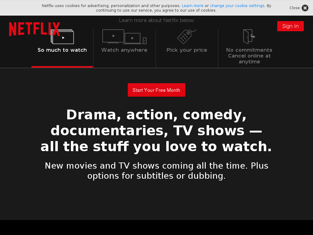 Netflix screenshot