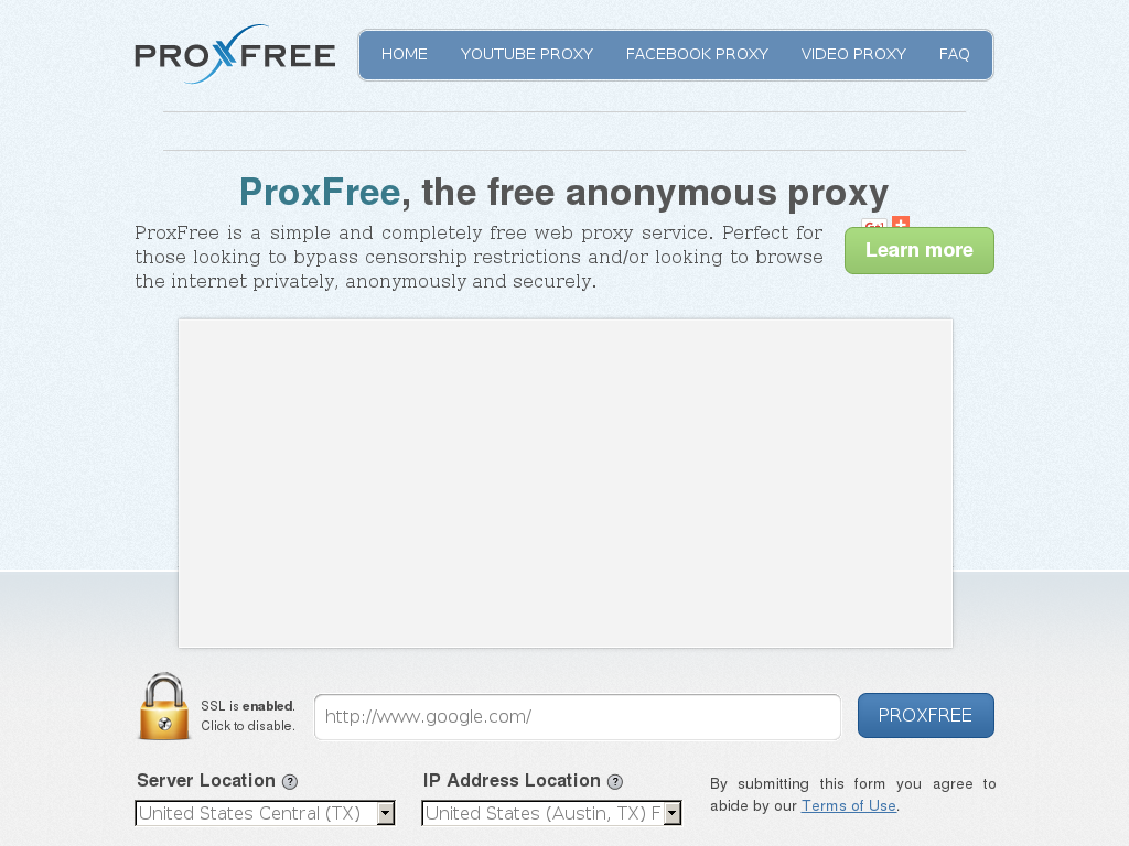 Proxfree screenshot