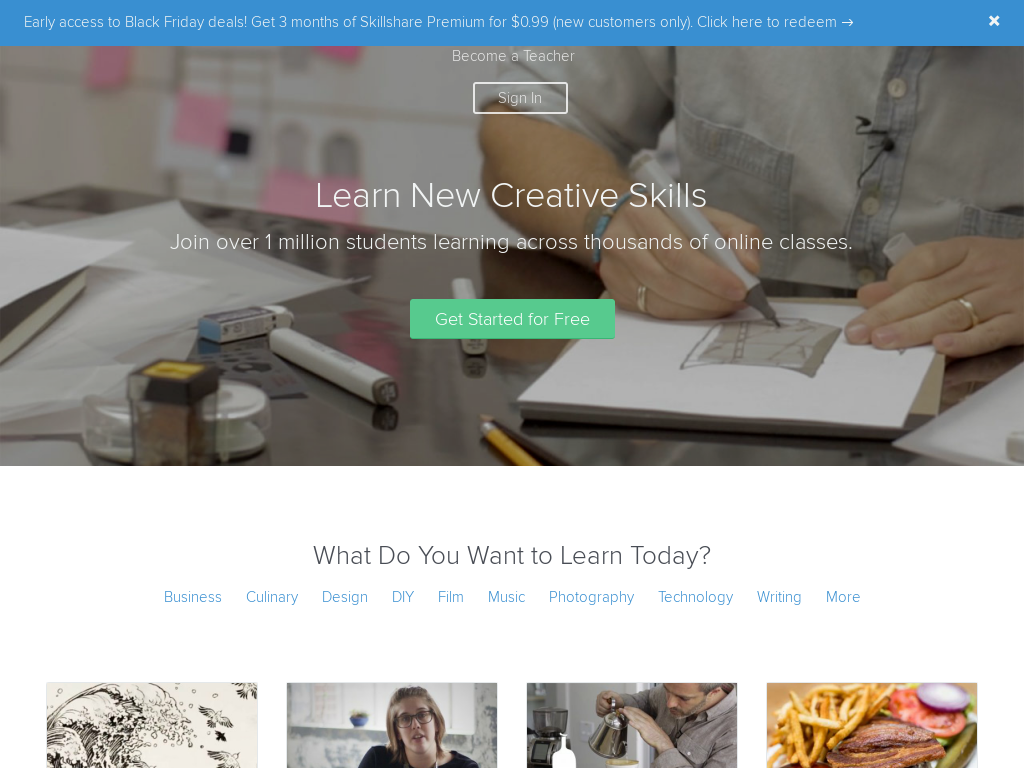 Skillshare screenshot